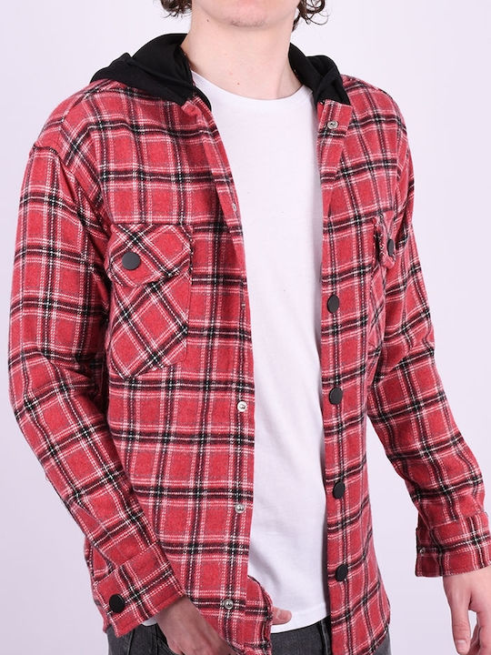 Shirt overshirt with pockets red Red Red