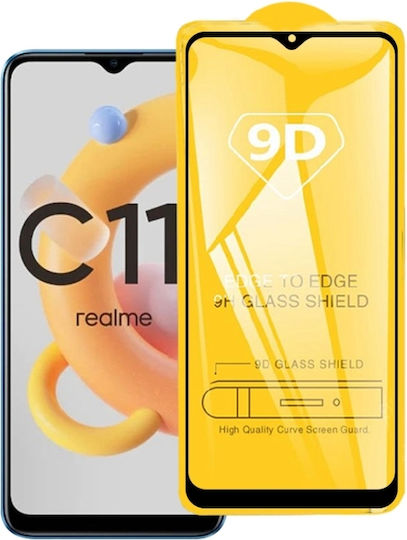 Full Glue Full Face Tempered Glass Black (Realme C11 2021) EDA002352909