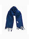 Scarf monochrome blue