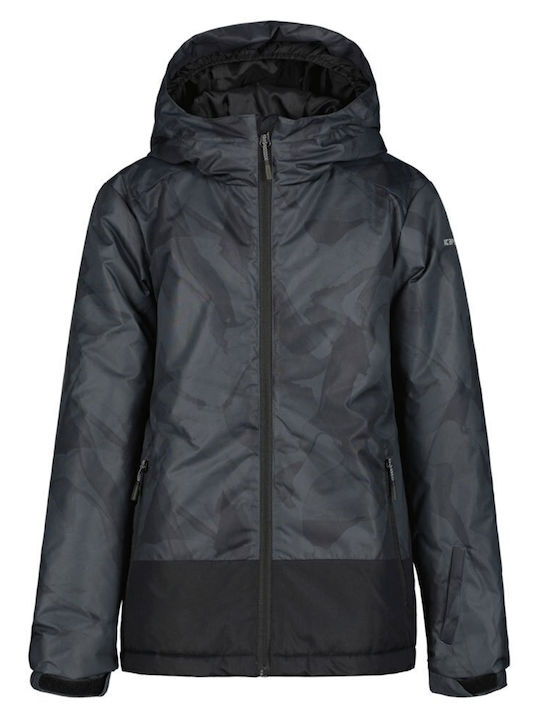 Lutcher Kids Casual Short Coat with Hood Grey