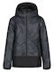 Lutcher Kids Casual Short Coat with Hood Grey