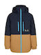 Waterproof Kids' Casual Jacket Short Windproof with Lining & Hood Multicolour