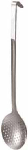 Homestyle Shallow Spoon Slotted Colander Stainless Steel Silver