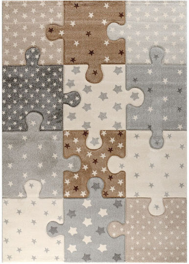 Tzikas Carpets Παιδικό Χαλί Αστέρια Μπεζ 133x190cm