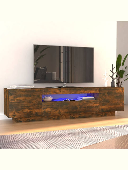TV-Ständer mit LED-Beleuchtung Rauch Eiche M160...