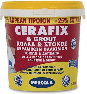 Mercola Cerafix & Grout Tile Joint Filler Ready-Made White 5.5kg