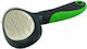 Nobleza Medium Dog Brush for Hair Care Dark Grey & Green 18.2cm