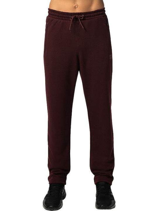 Sweatpants with Elastic Burgundy