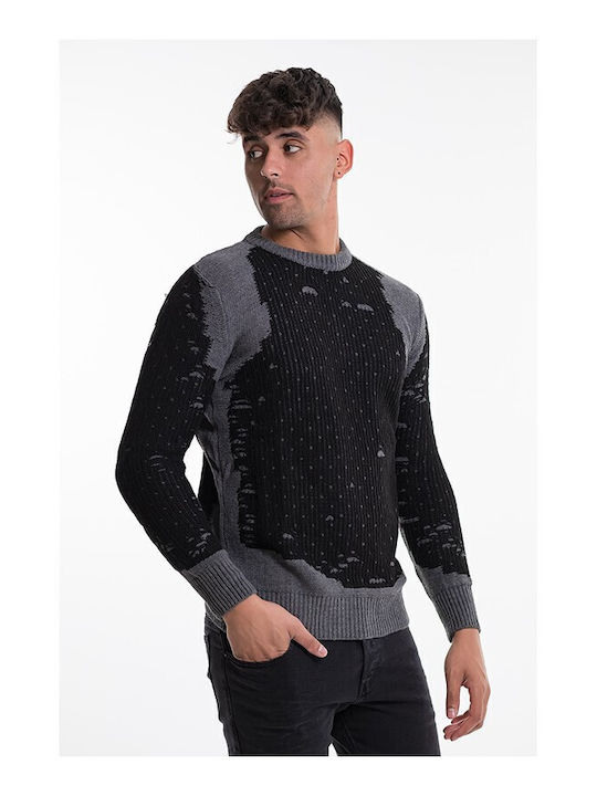 Bellissimo Men's Long Sleeve Sweater Gray