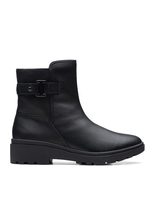 Calla Leather Women's Ankle Boots Black