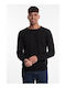 Bellissimo Herren Langarm-Pullover Schwarz