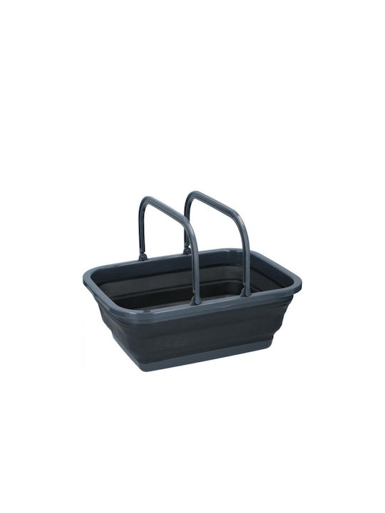 Storage Basket Plastic Black 38x28x16cm 1pcs