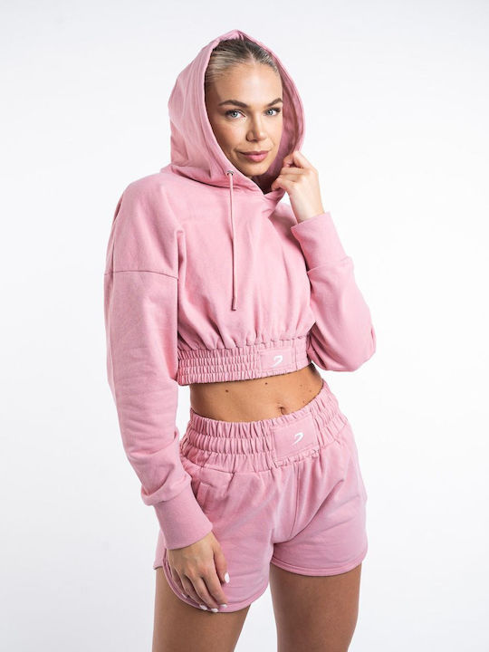 Women's Hooded Sweatshirt Boxraw Kim - Pink