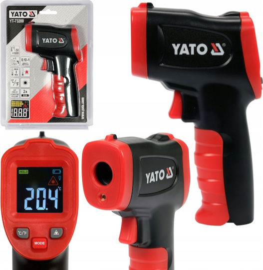 Yato YT-73200 Infrarot- und Laserthermometer für Temperaturen von -50°C bis 600°C