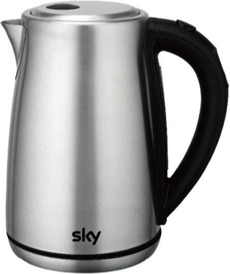 Sky FK-1718 Βραστήρας 1.7lt 2000W Ασημί