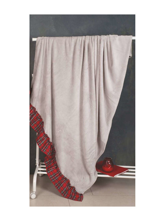 Kipper Carol Ριχτάρι Πολυθρόνας Βελουτέ 150x200εκ. Μπεζ