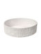 Espiel Round Porcelain Decorative Platter Scratched White 34.5x34.5x6cm