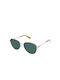 Guess Sunglasses with Gold Metal Frame and Green Lens GU8257 32N