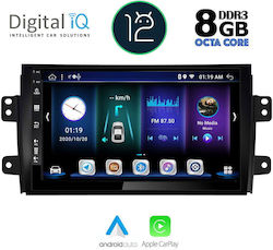 Digital IQ Car-Audiosystem für Fiat Sechzehn Suzuki SX4 2005-2013 (Bluetooth/USB/AUX/WiFi/GPS/Apple-Carplay) mit Touchscreen 9"