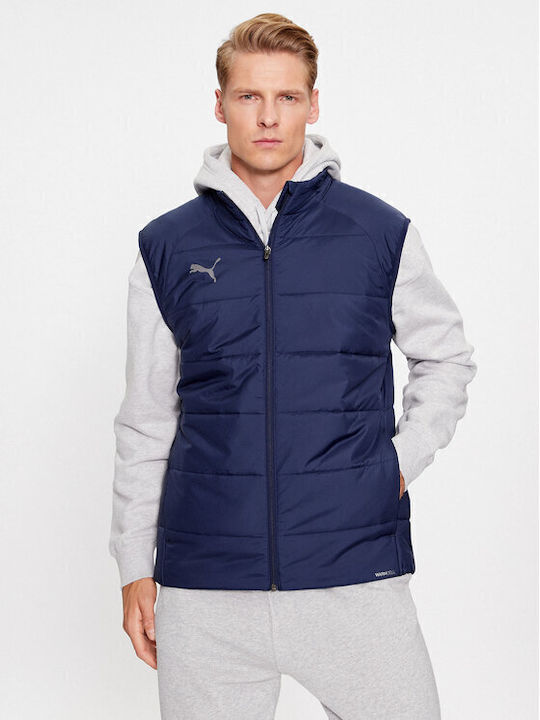 PUMA Teamliga Sleeveless Jacket Navy Blue