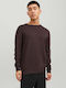 Jack & Jones Men's Long Sleeve Sweater Brown