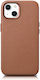 iCarer Genuine Leather Back Cover Δερμάτινο Καφ...