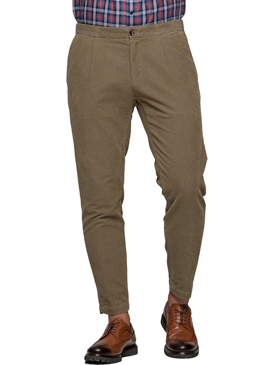 Hose in Geradem Schnitt Khaki