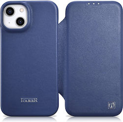 iCarer CE Premium Leather Folio Book Leather Bl...