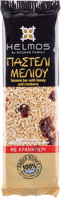 Χελμός Sesame Seed Candy Honey with Cranberry Sugar Free 75gr