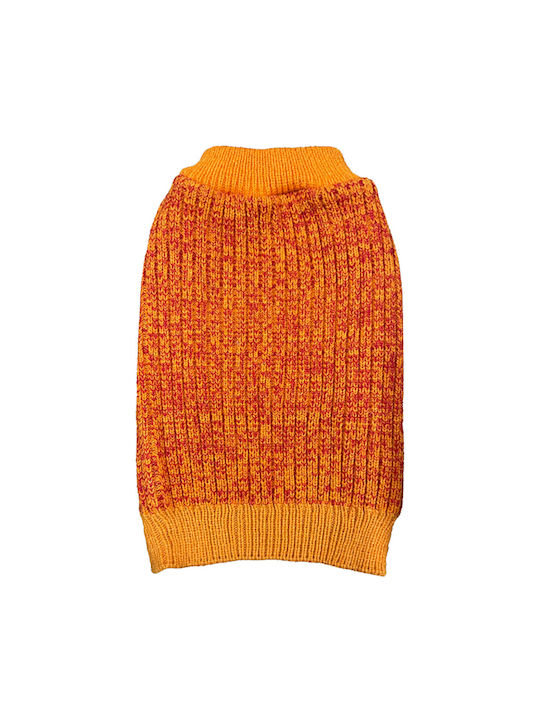 Pet Camelot Strickpullover Hund in Orange Farbe 25cm.