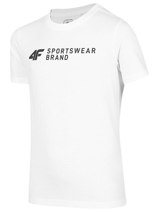 4F Παιδικό T-shirt Λευκό