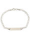 White gold ID bracelet BA180 14 Carat