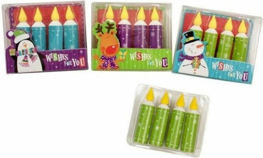 Trend Haus Eraser Set for Pencil and Pen Candles (Μiscellaneous colours) 4pcs