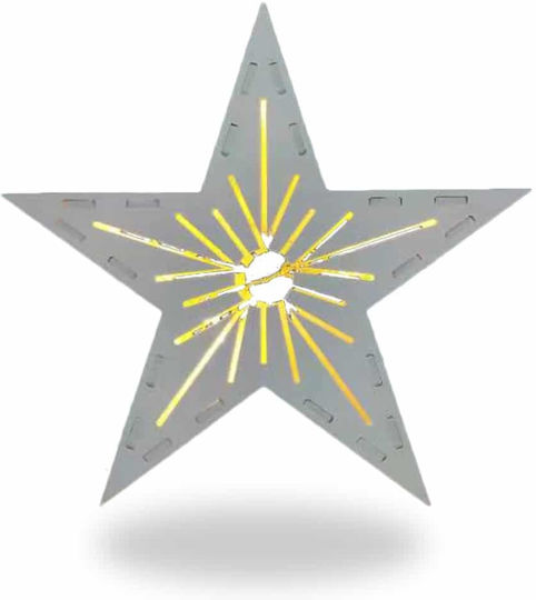 Led7 Hanging Illuminated Star 33cm Led7 Hanging Illuminated Star 33cm