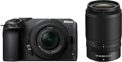 Nikon Mirrorless Φωτογραφική Μηχανή Z 30 Crop Frame Kit (Z DX 16-50mm F3.5-6.3 VR + Z DX 50-250mm F4.5-6.3 VR) Black