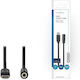 Nedis USB 2.0 Cable USB-C male - 3.5mm female Black 1m (CCGP65960BK10)