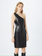 Only Midi Evening Dress Leather Black