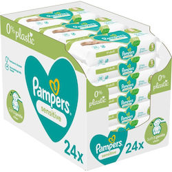 Pampers Sensitive Baby Wipes without Alcohol & Fragrance 24x52pcs