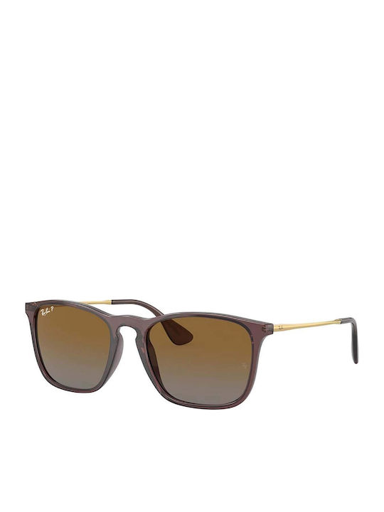 Ray Ban Chris Unisex Γυαλιά Ηλίου με Καφέ Ταρταρούγα Σκελετό με