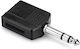 Hosa Converter 6.3mm male to 6.3mm 2x female 1pcs GPP-359