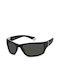 Polaroid Sunglasses with Black Plastic Frame and Gray Polarized Lens PLD2135/S 08A/M9