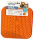 Pawise Teppich Futterspender aus Silikon Langsame Fütterung für Hund & Katze 21cm in Orange Farbe