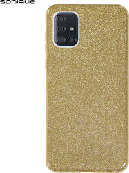Sonique Shiny Back Cover Σιλικόνης Χρυσό (Galax...