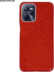 Sonique Shiny Umschlag Rückseite Silikon Rot (R...
