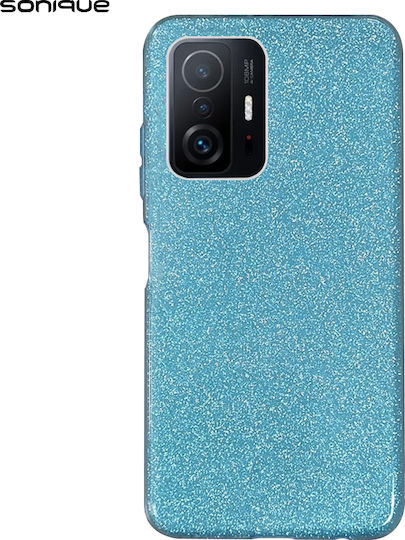 Sonique Shiny Umschlag Rückseite Silikon Hellblau (Xiaomi 11T / 11T Pro)