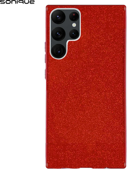 Sonique Shiny Back Cover Σιλικόνης Κόκκινο (Galaxy S22 Ultra 5G)