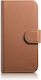 iCarer Anti-RFID Wallet Δερμάτινο Καφέ (iPhone 14)