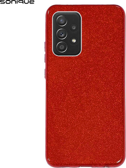 Sonique Shiny Задна корица Силикон Червен (Galaxy A52 / A52s)