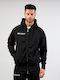 Felpa King Cardigan With Black Hood