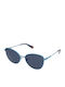 Polaroid Damen Sonnenbrille mit Blau Holz Gestell und Blau Polarisiert Linse PLD6188/S MVU/C3
